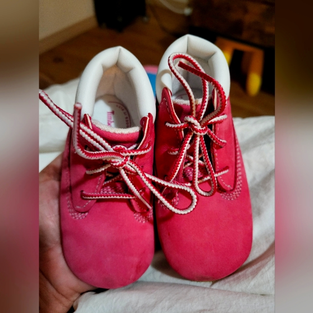 Pink Timberland Baby Boots